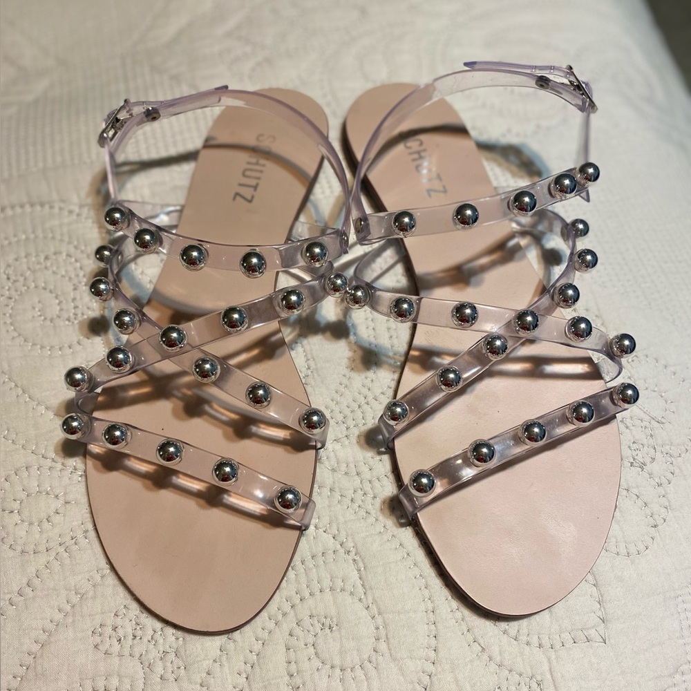 SCHUTZ  Lina Embellished Strappy Sandals